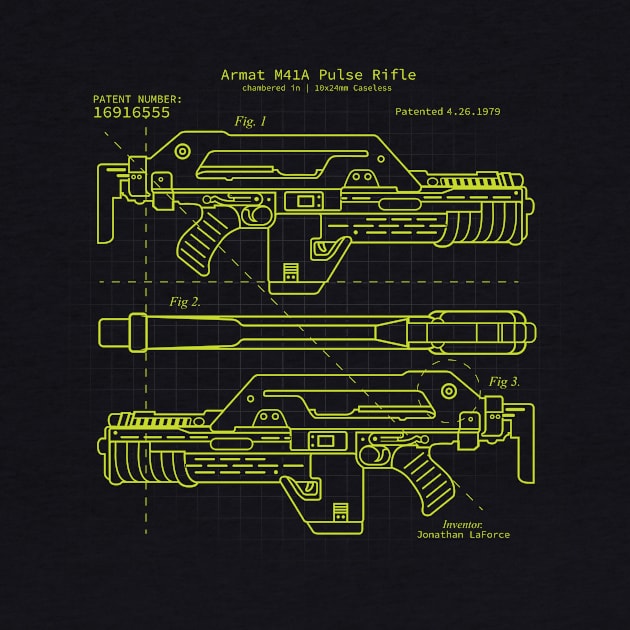 Pulse Rifle Aliens BluePrint Ripley by stayfrostybro